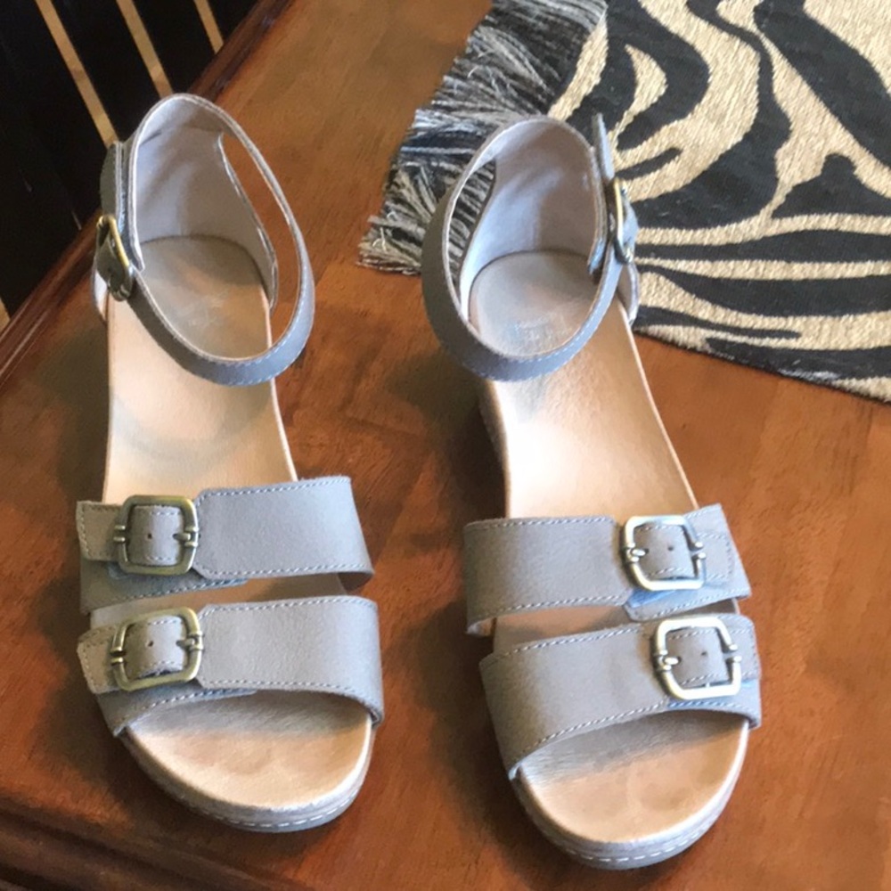Dansko Tan Sandals  with Contoured Footbed